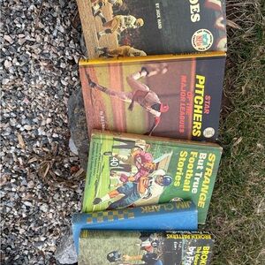 Lot of Vintage Sports Hardback Books NFL, FOOTBALL, Baseball, Jim Clark racing